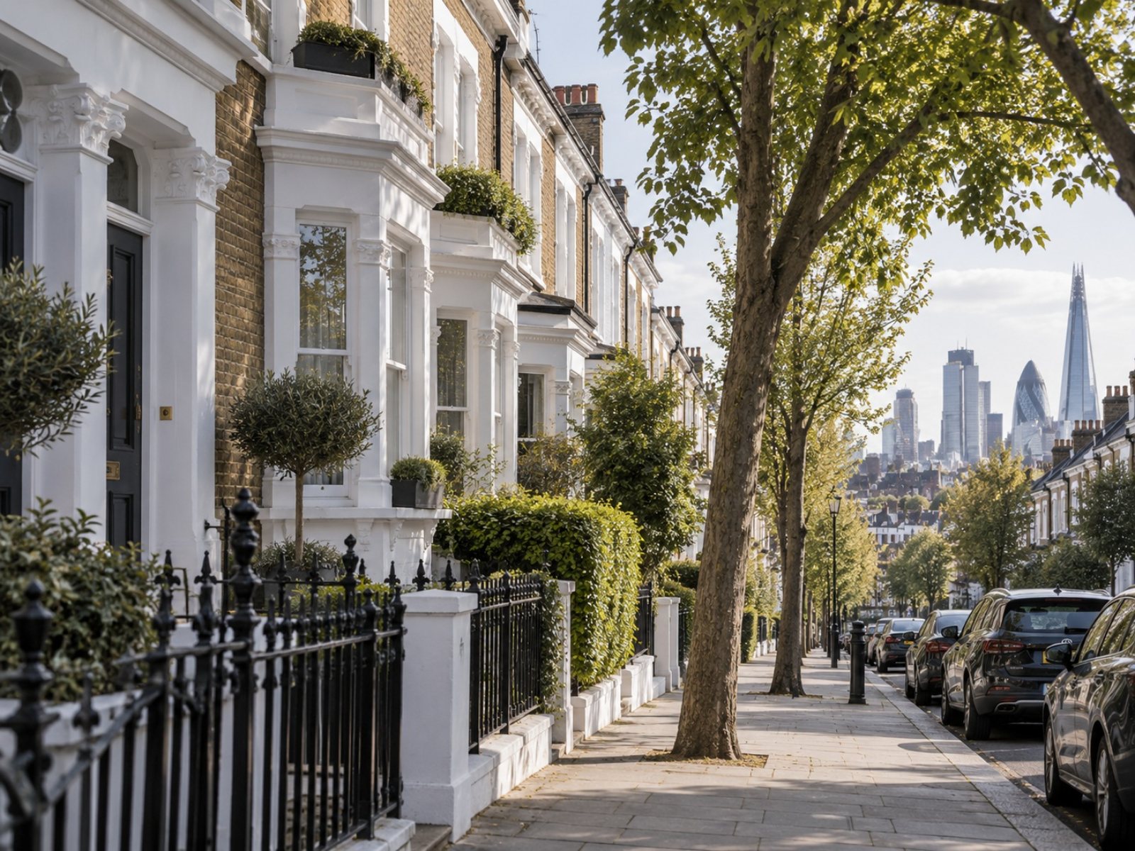 Residential street in London, typical of homes needing home improvement work