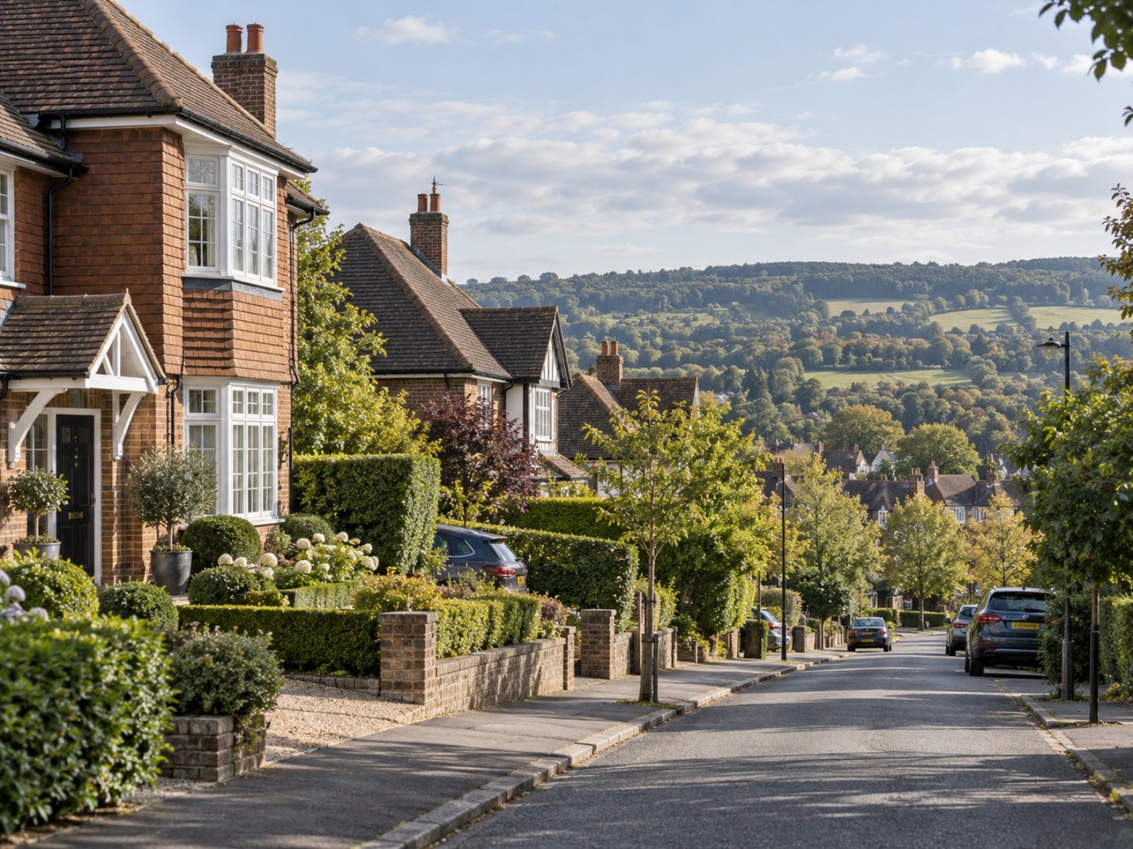 Residential street in South East, typical of homes needing home improvement work
